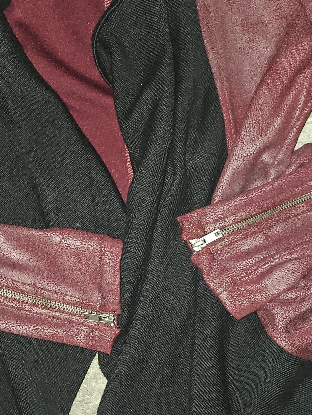 🟢 Jessica Simpson Open Front Draped Cardigan Jacket Medium - Picture 5 of 7